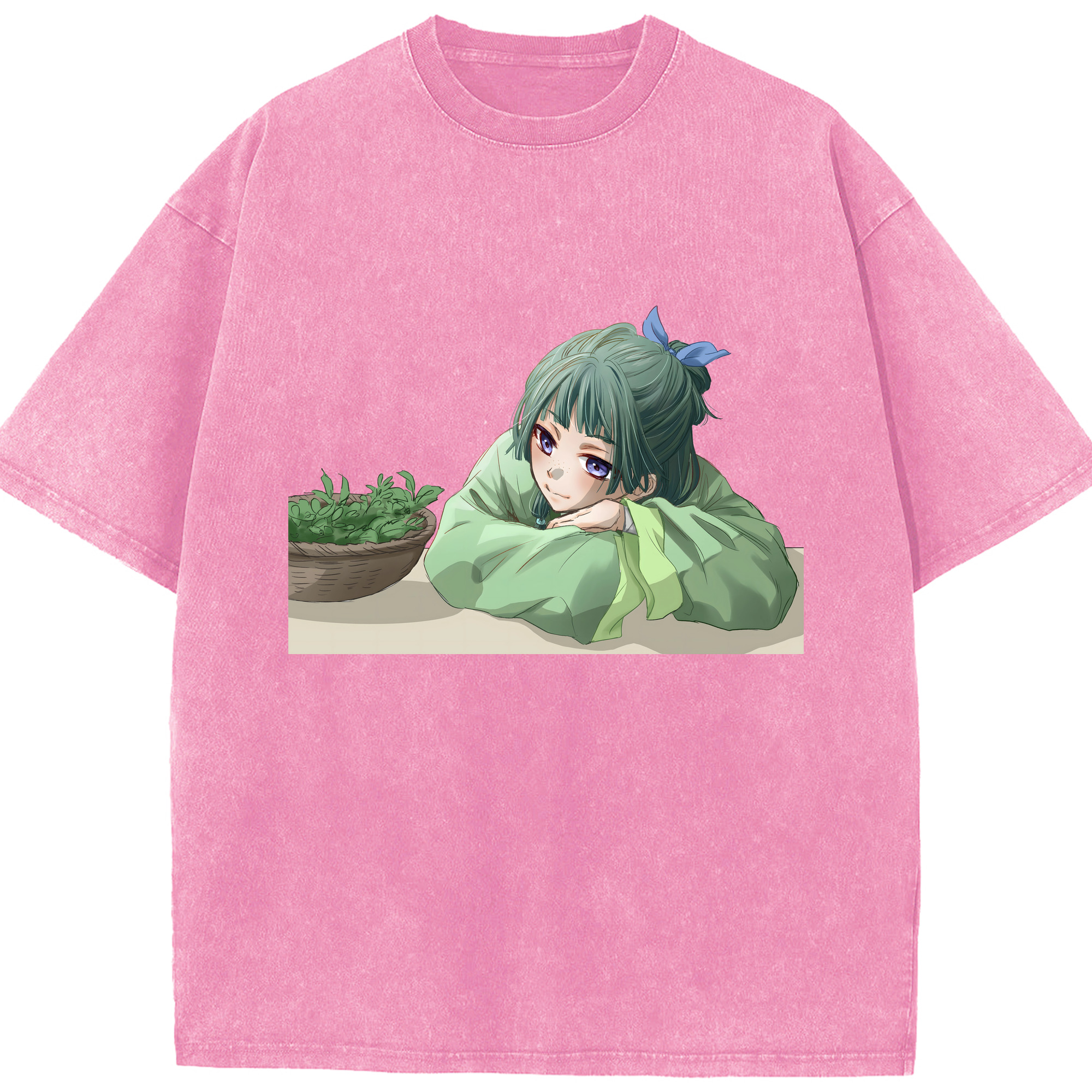 （画像用） 薬屋のひとりごと The Apothecary Diaries 綿100% ヴィンテージ風 半袖Tシャツ（フロントプリント）